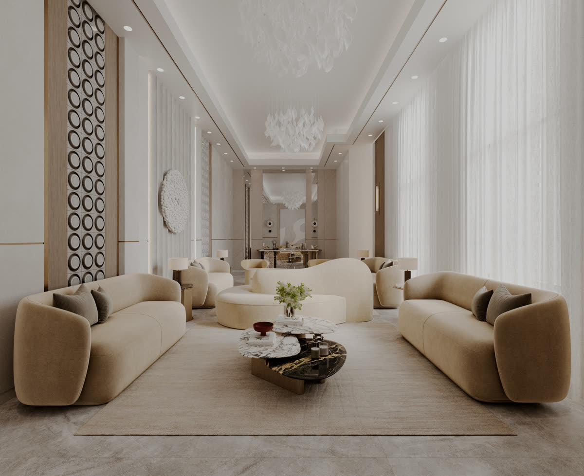 Residence exterior render — Qatar