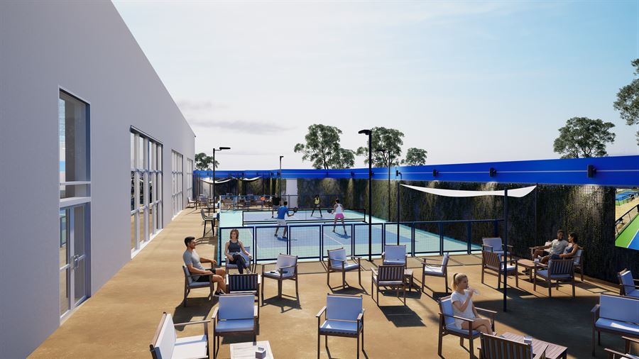 GamePoint Courts — Commerciale · Sport e Benessere 3D visualization, USA — view 3 by DARK studio