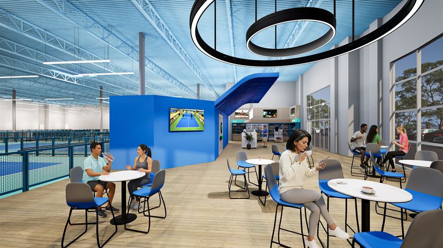 GamePoint Courts — Commerciale · Sport e Benessere 3D visualization, USA — view 2 by DARK studio