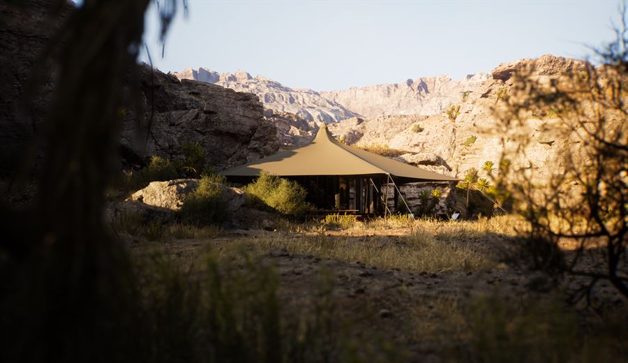 Glamtainer Desert Camp — Hospitality · Concept 3D visualization, Desert retreat — view 5 by DARK studio