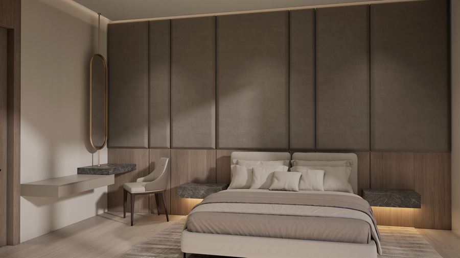 Modern Villa — Interiors — Interior Design 3D visualization, Private villa — view 5 by DARK studio