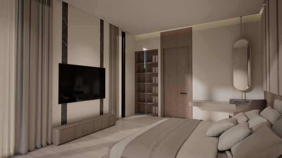 Modern Villa — Interiors — Interior Design 3D visualization, Private villa — view 6 by DARK studio