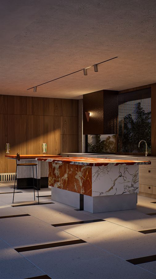 Desert Villa — Architecture · Villa 3D visualization, Desert estate — view 6 by DARK studio