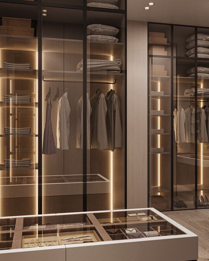 Residenza Privata SAAD — Interior Design · Lusso 3D visualization, Riyadh, Arabia Saudita — view 6 by DARK studio