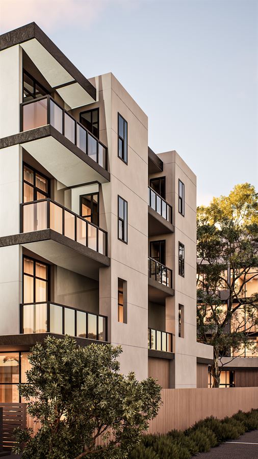 Riverside Residences — Architettura · Residenziale 3D visualization, California, USA — view 4 by DARK studio