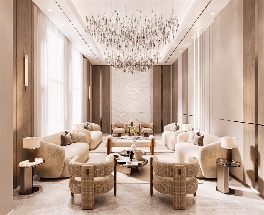 Private Villa — Interiors — Interior Design · Luxury 3D visualization, Gulf Region — view 6 by DARK studio
