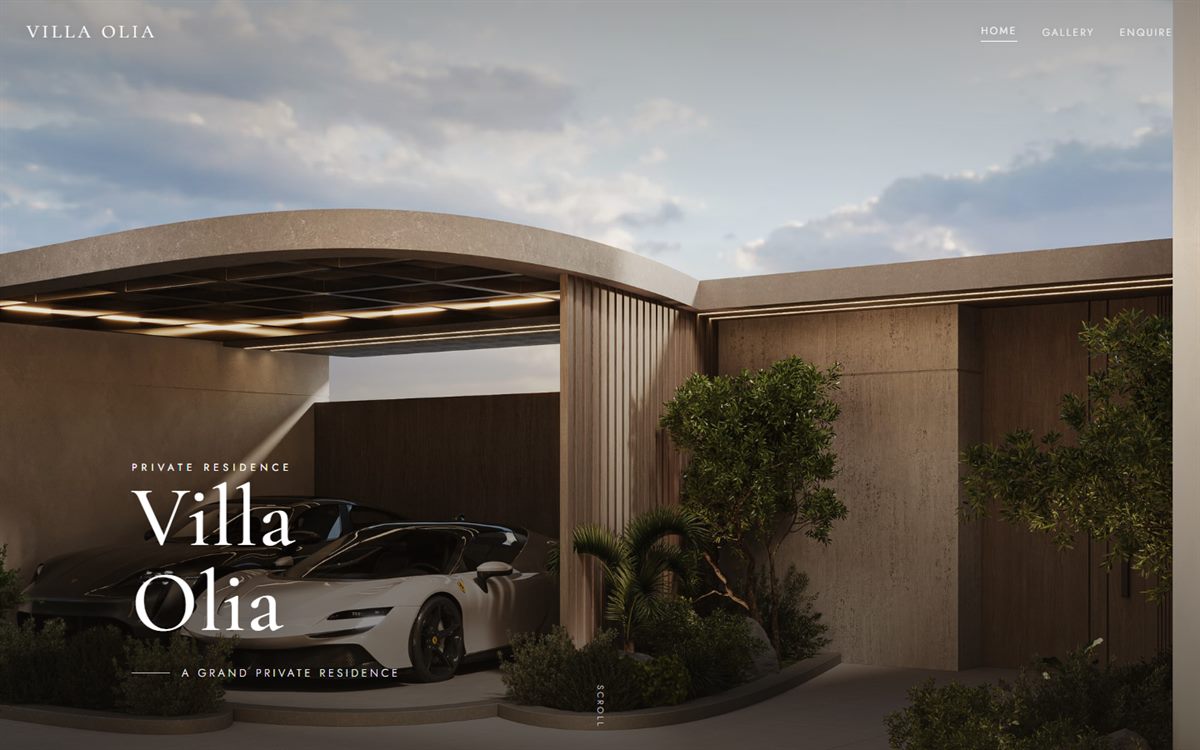 Villa Olia — turnkey website built by DARK · Private residence